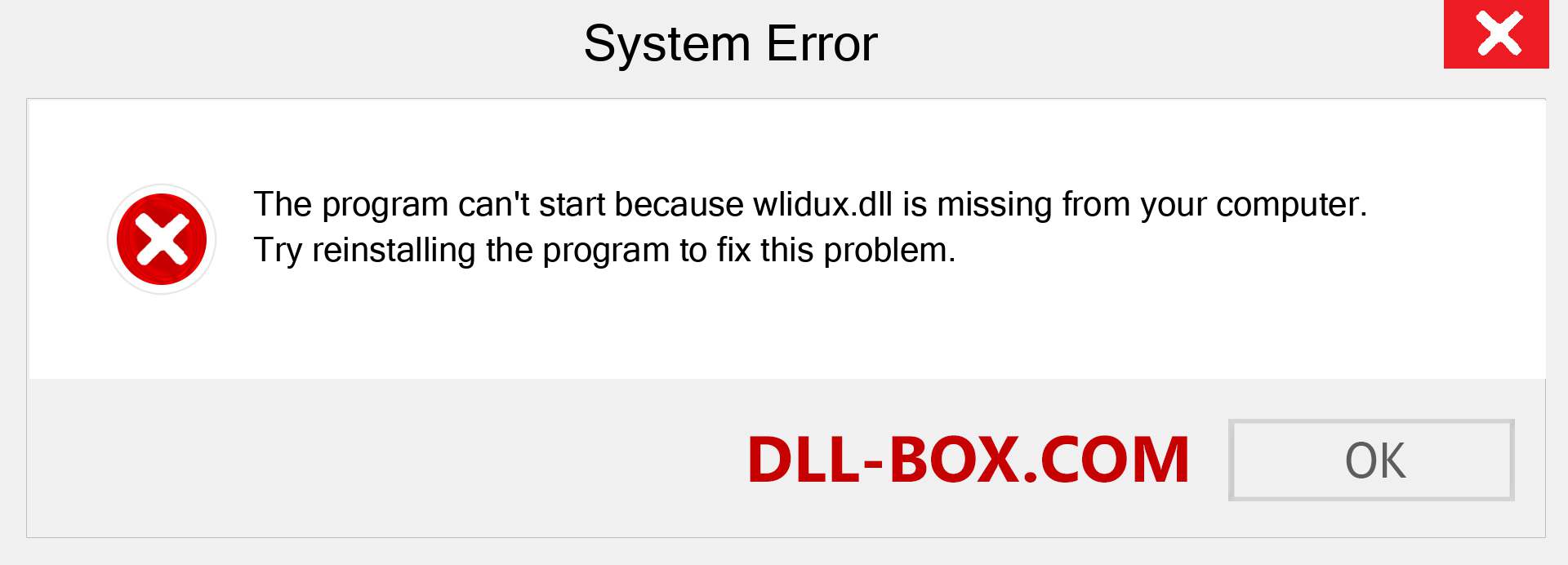  wlidux.dll file is missing?. Download for Windows 7, 8, 10 - Fix  wlidux dll Missing Error on Windows, photos, images